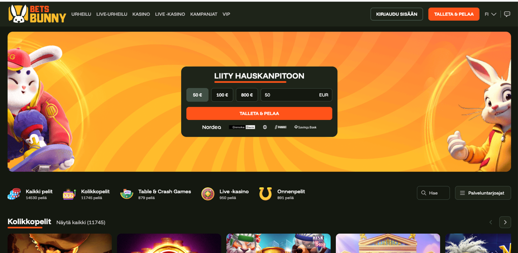 Kuvakaappaus sivustolta betsbunny14.io