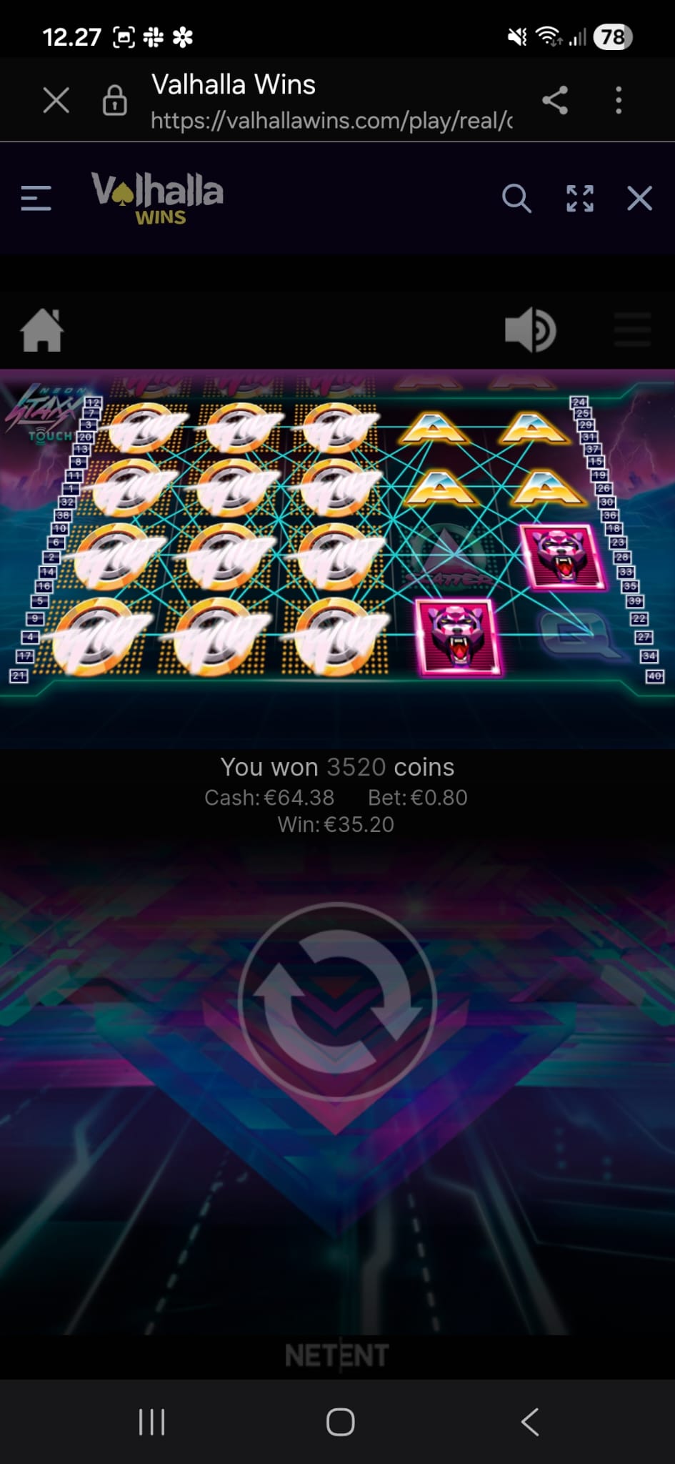 Iso voitto Neon Staxxista