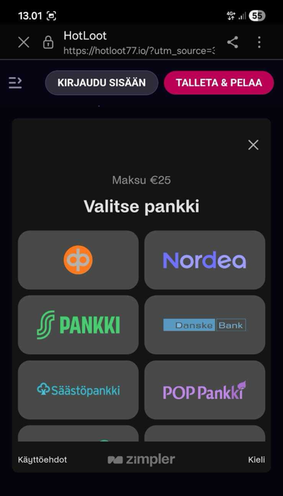 Pankin valitseminen
