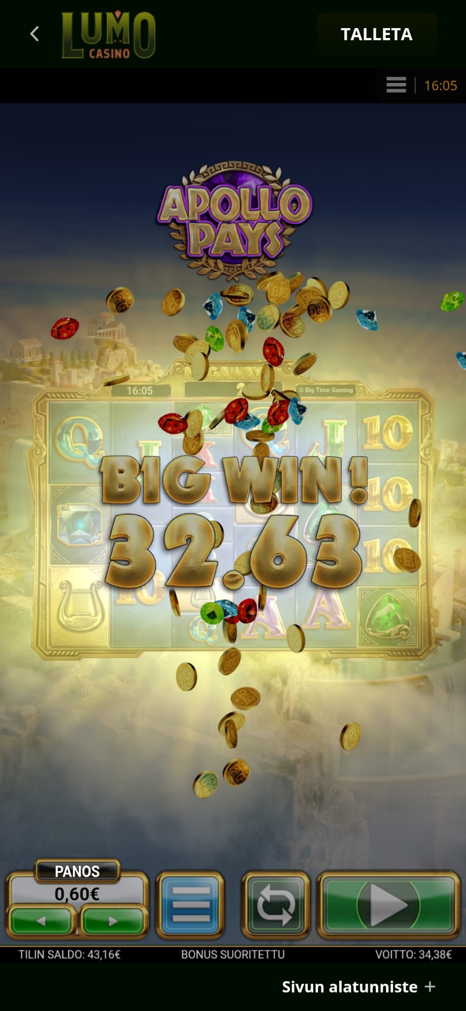 Apollo todella maksoi