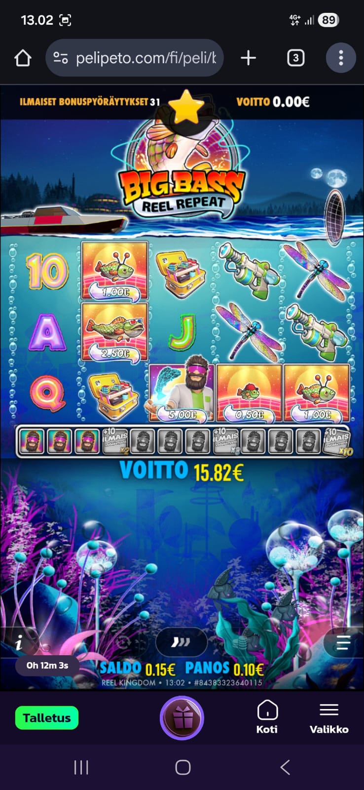 Ilmaiskierroksista tuli voittoa