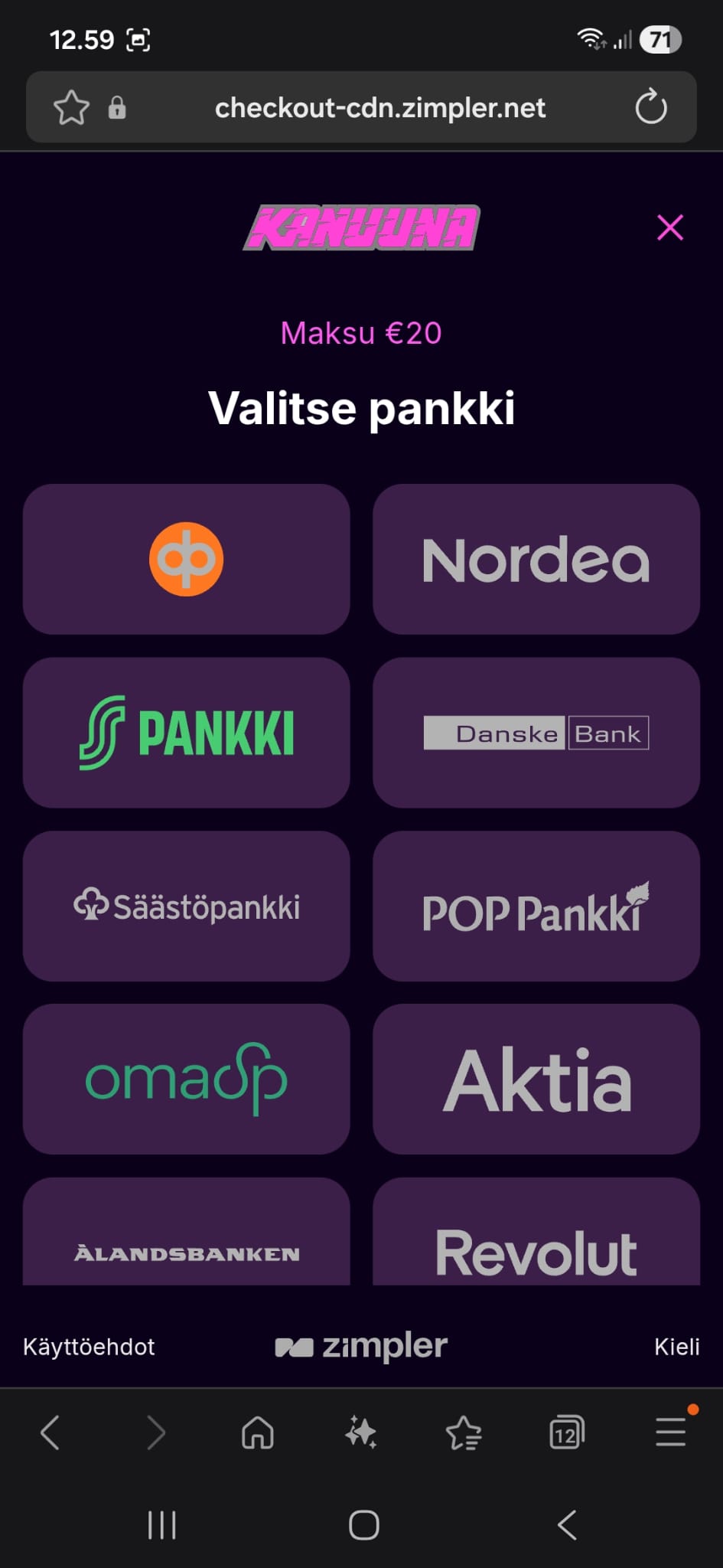 Tuettuna ovat kaikki suomalaiset pankit