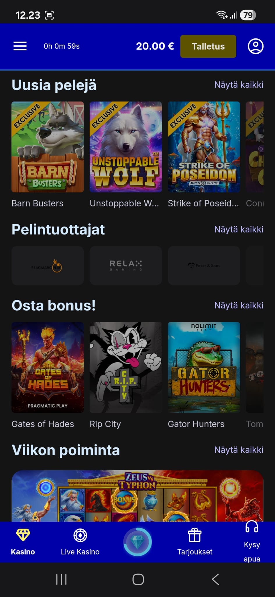 Suodattimia on useita