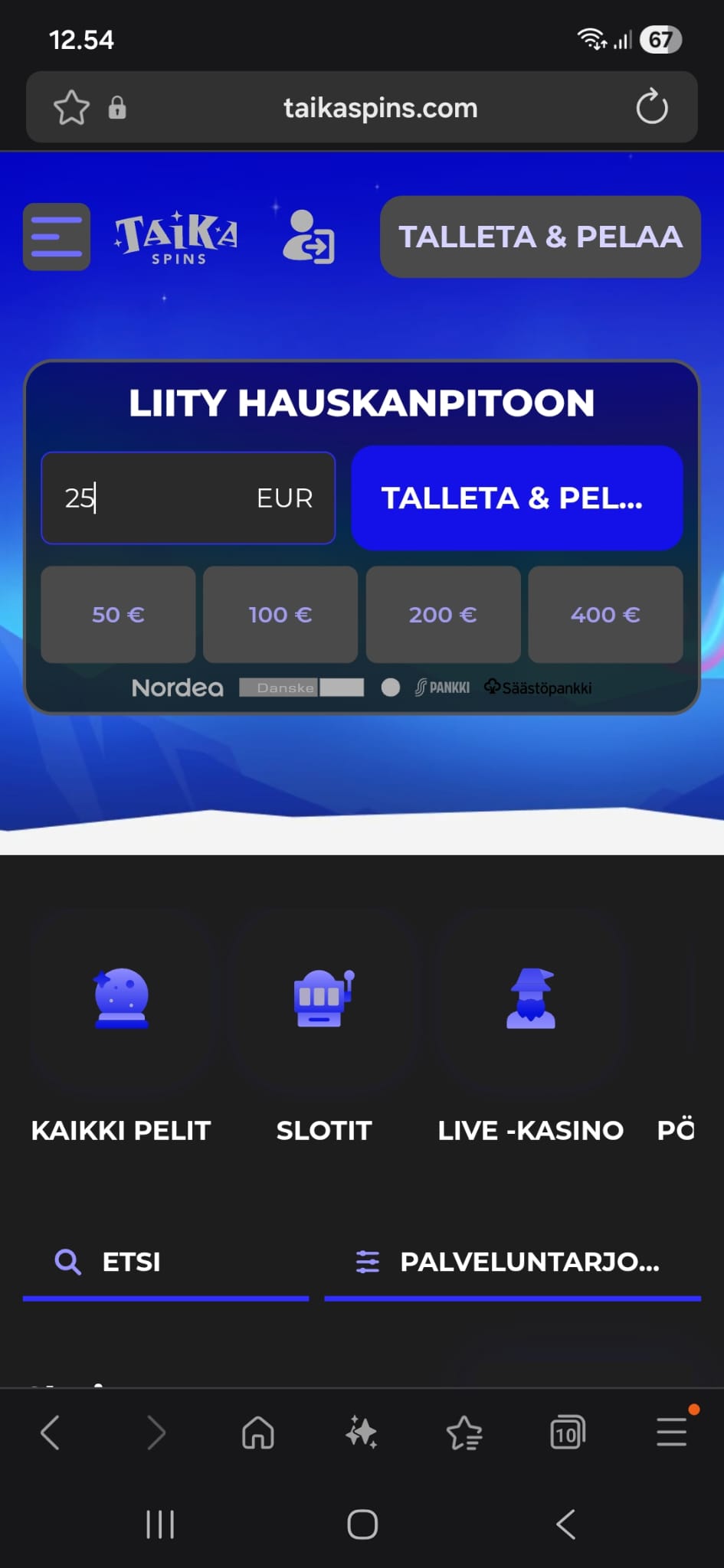 Taikaspinsillä on tyylikäs ulkoasu