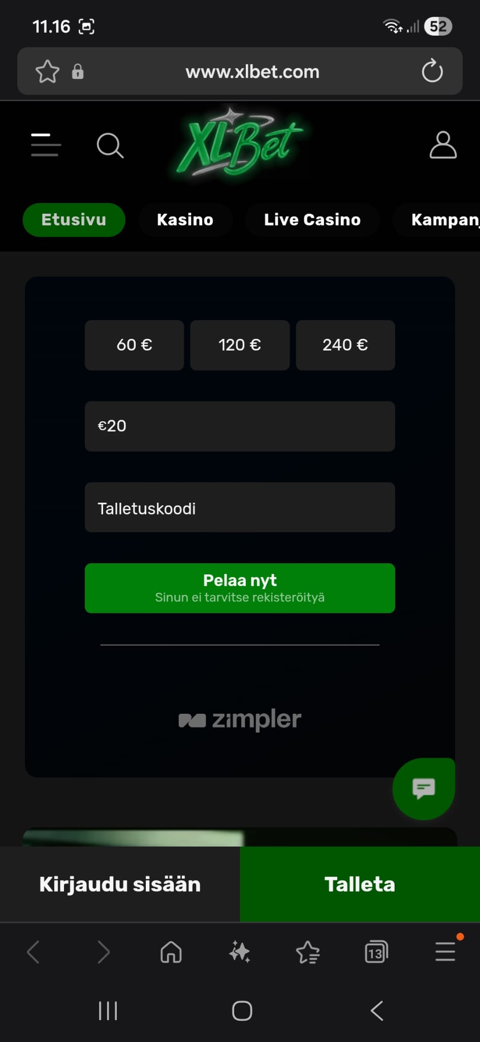 Alkunäkymä on synkkä