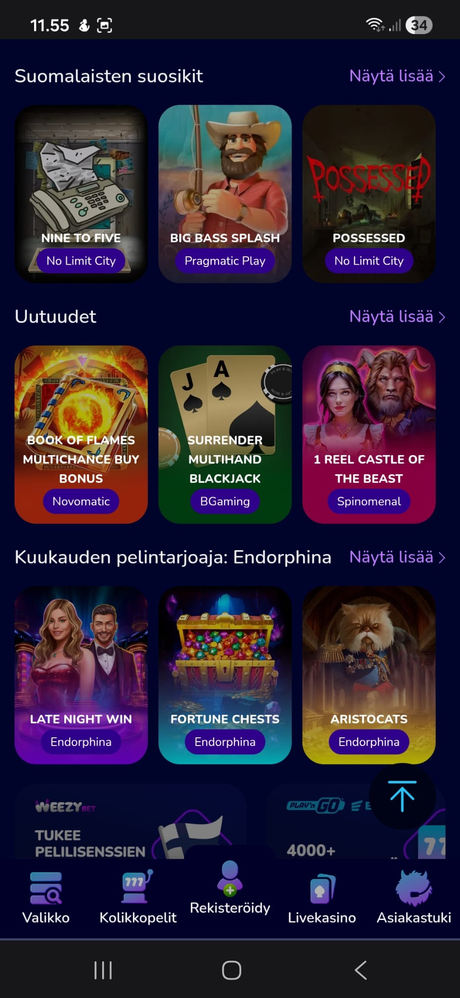 Weezyllä on monenlaista viihdykettä